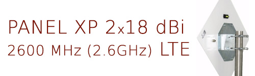 Panel XP 2x 18dBi 2.6GHz LTE